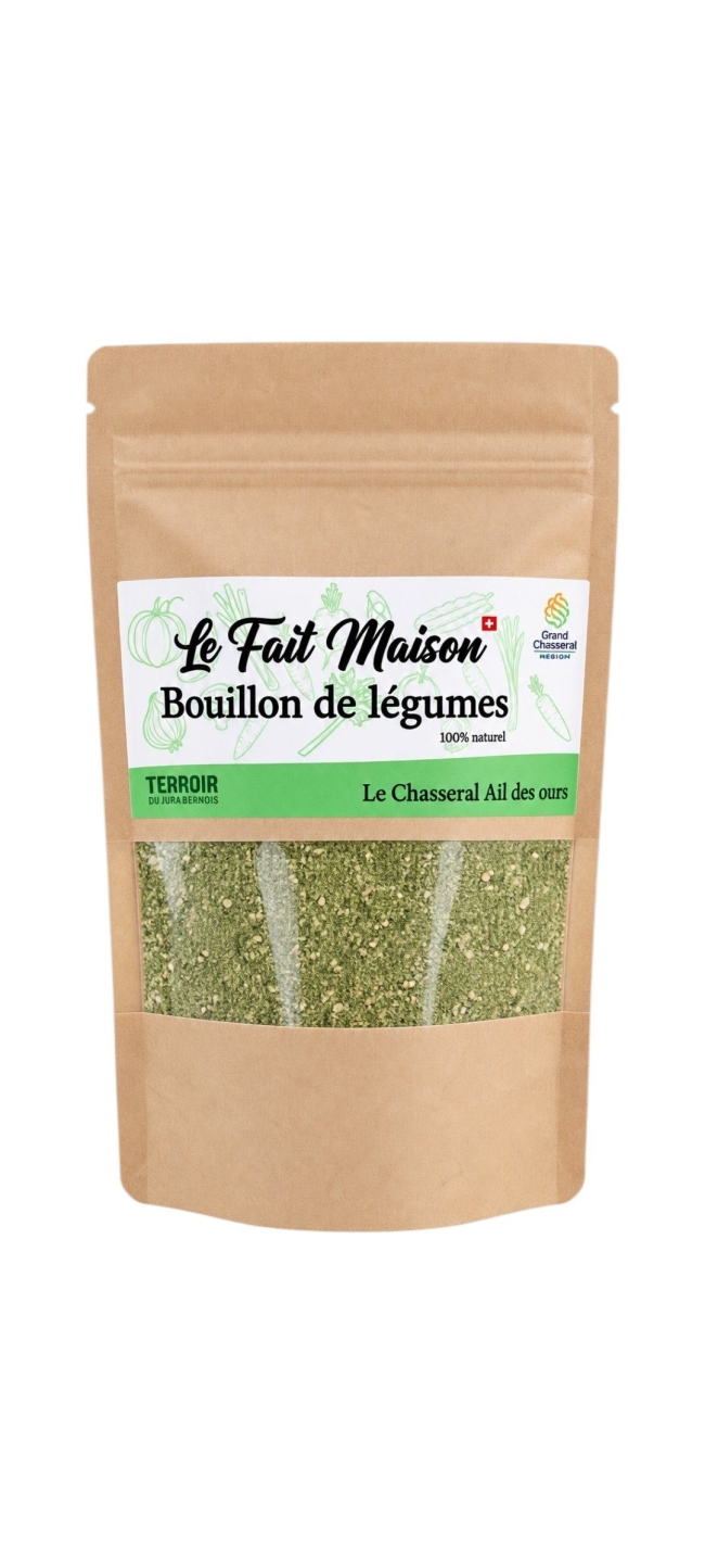 Bouillon de légumes à l'ail des ours Chasseral