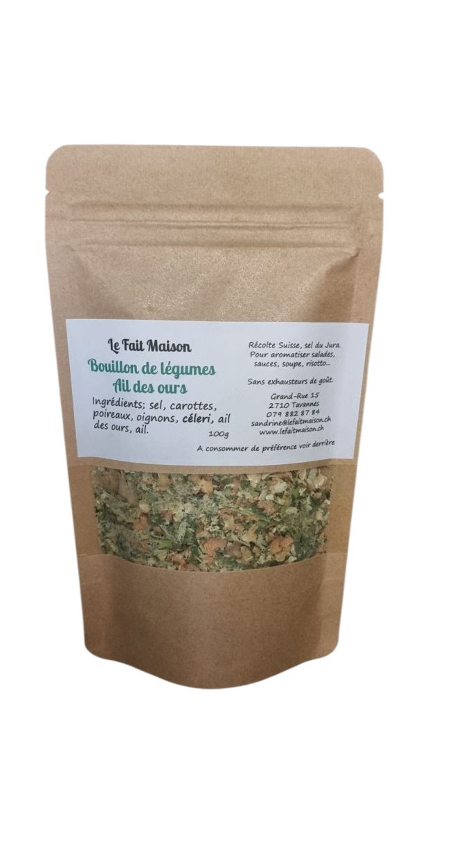 Bouillon de légumes à l&#039;ail des ours