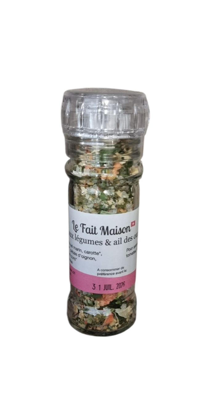 Moulin à sel aux légumes &amp; ail des ours 50g
